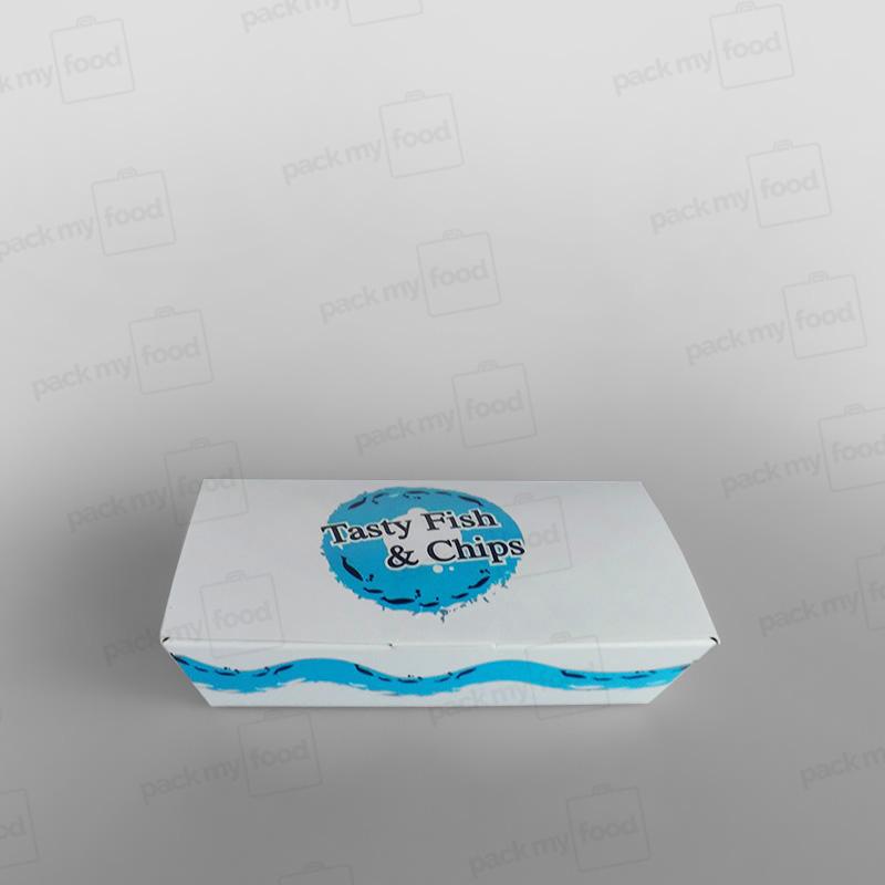 Printed Fish & Chips Box Closed