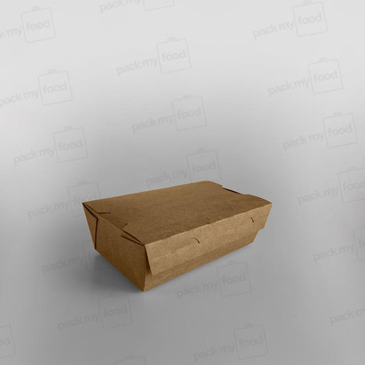 Kraft Hinged Food Container