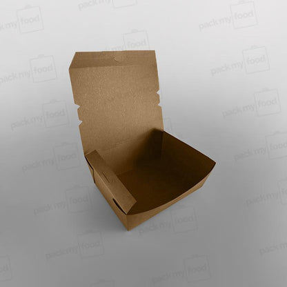 Kraft Hinged Food Container