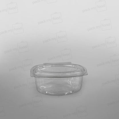 Clear Hinged Oval Salad Container- 250cc