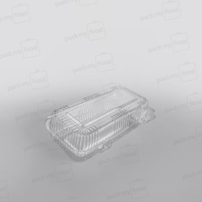 Somoplast Clear Hinged Rectangular Bakery Container