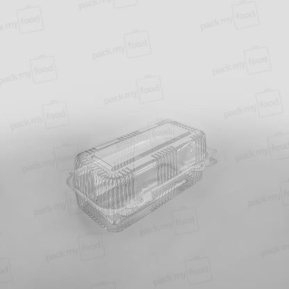 Somoplast Clear Hinged Rectangular Bakery Container