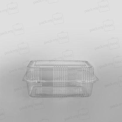 Somoplast Clear Hinged Rectangular Bakery Container