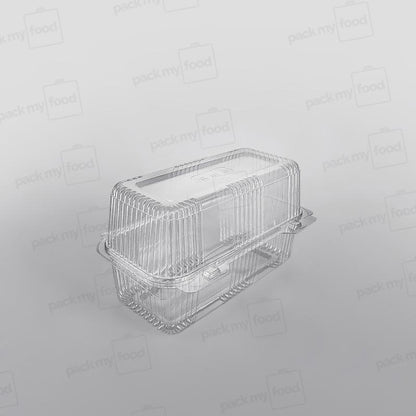 Somoplast Clear Hinged Rectangular Bakery Container