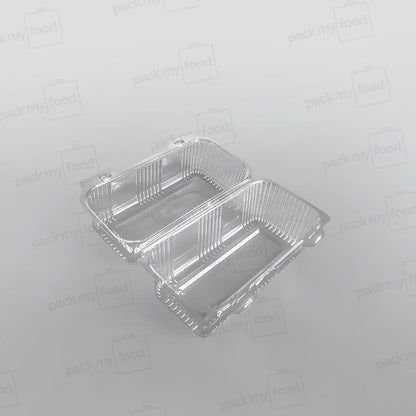 Somoplast Clear Hinged Rectangular Bakery Container
