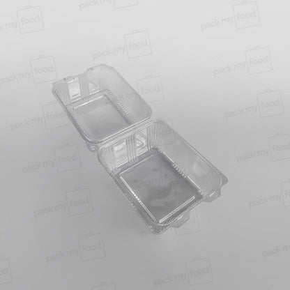 Somoplast Clear Hinged Rectangular Bakery Container - 750cc