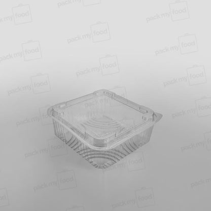 Somoplast Clear Hinged Domed Square Container