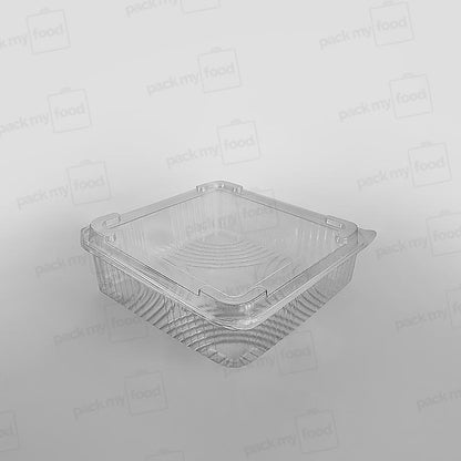 Somoplast Clear Hinged Domed Square Container