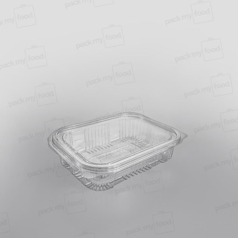 Somoplast Clear Hinged Rectangular Plastic Container -  Economy