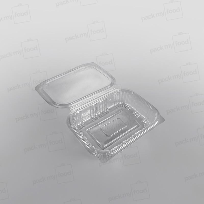 Somoplast Clear Hinged Rectangular Plastic Container -  Economy