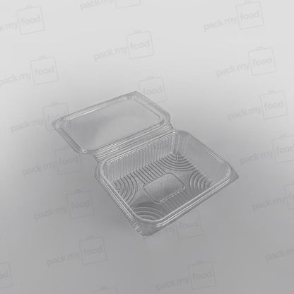 Somoplast Clear Hinged Rectangular Plastic Container