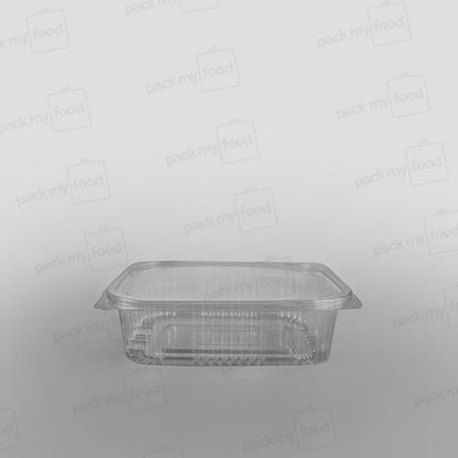Somoplast Clear Hinged Rectangular Plastic Container -  Economy
