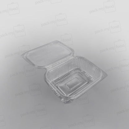 Somoplast Clear Hinged Rectangular Plastic Container -  Economy