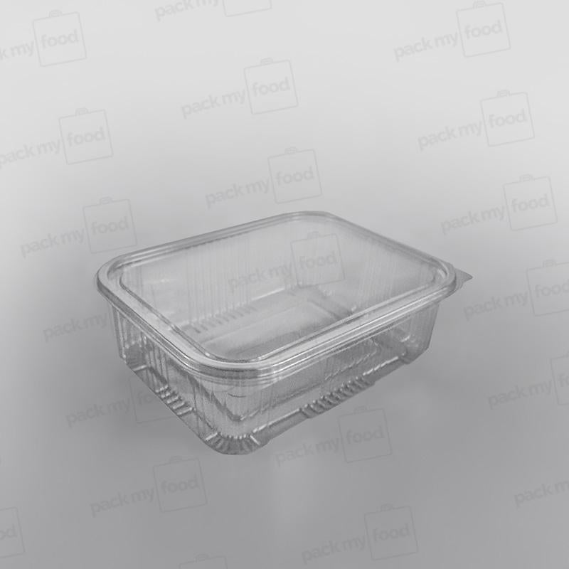 Somoplast Clear Hinged Rectangular Plastic Container -  Economy