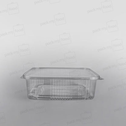 Somoplast Clear Hinged Rectangular Plastic Container -  Economy