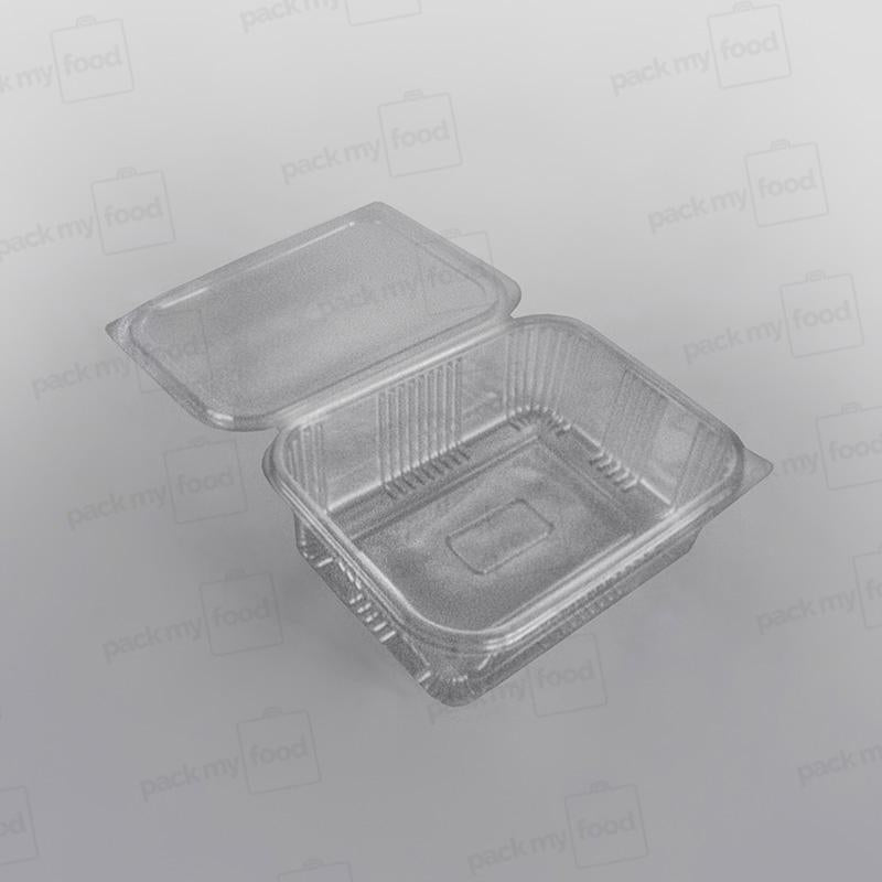 Somoplast Clear Hinged Rectangular Plastic Container -  Economy