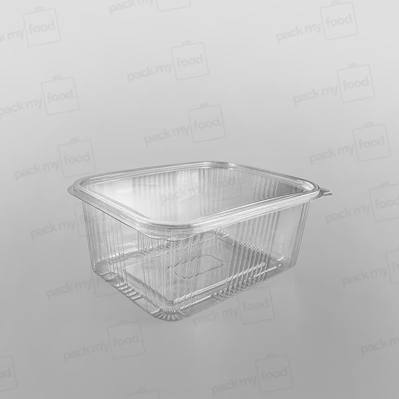 Somoplast Clear Hinged Rectangular Plastic Container -  Economy