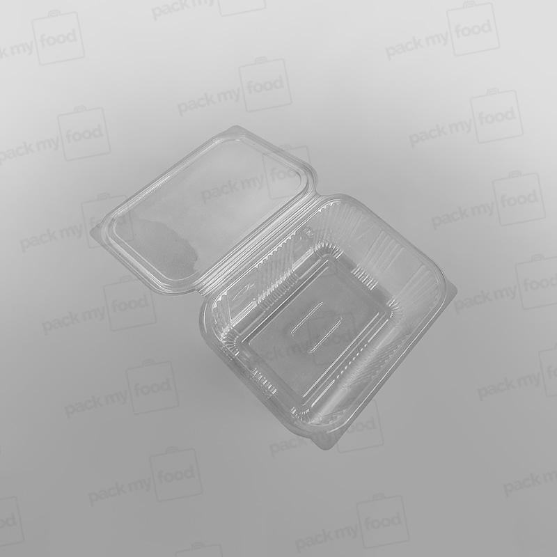 Somoplast Clear Hinged Rectangular Plastic Container -  Economy