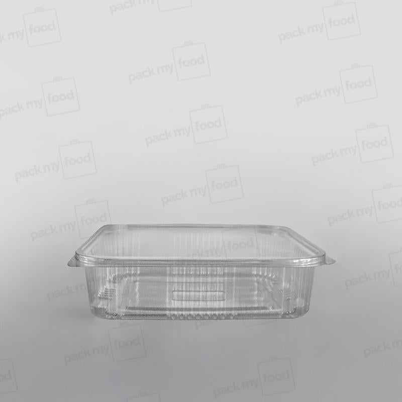 Somoplast Clear Hinged Rectangular Plastic Container -  Economy