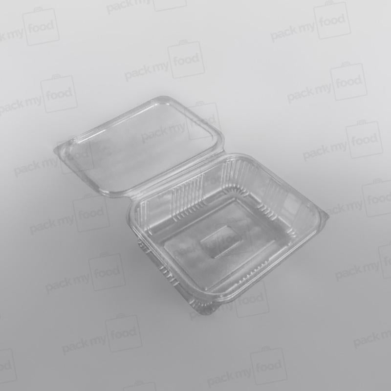 Somoplast Clear Hinged Rectangular Plastic Container -  Economy