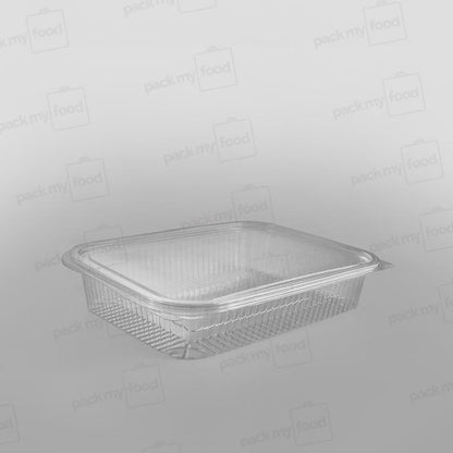 Somoplast PET Clear Hinged Rect. Container - 750cc