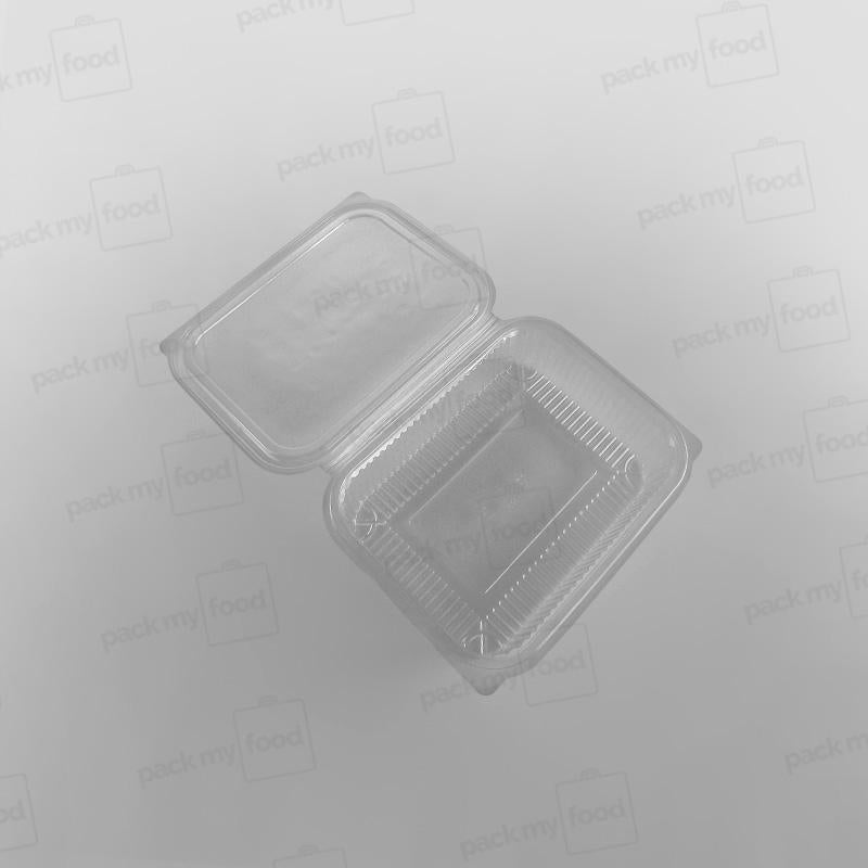 Somoplast PET Clear Hinged Rect. Container - 750cc