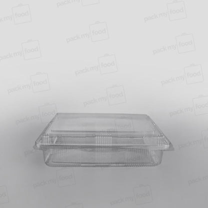Somoplast 1 Compartment Clear Hinged Rectangular Container