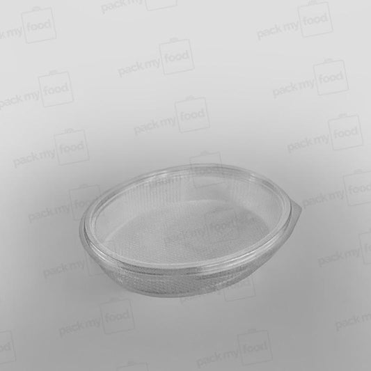 Somoplast Clear Hinged 1 Compartment Oval Container - 600cc
