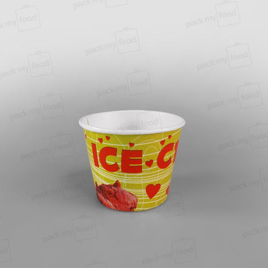 Paper Ice Cream Cups - 200cc - Generic Design