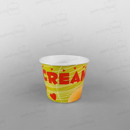 Paper Ice Cream Cups - 200cc - Generic Design