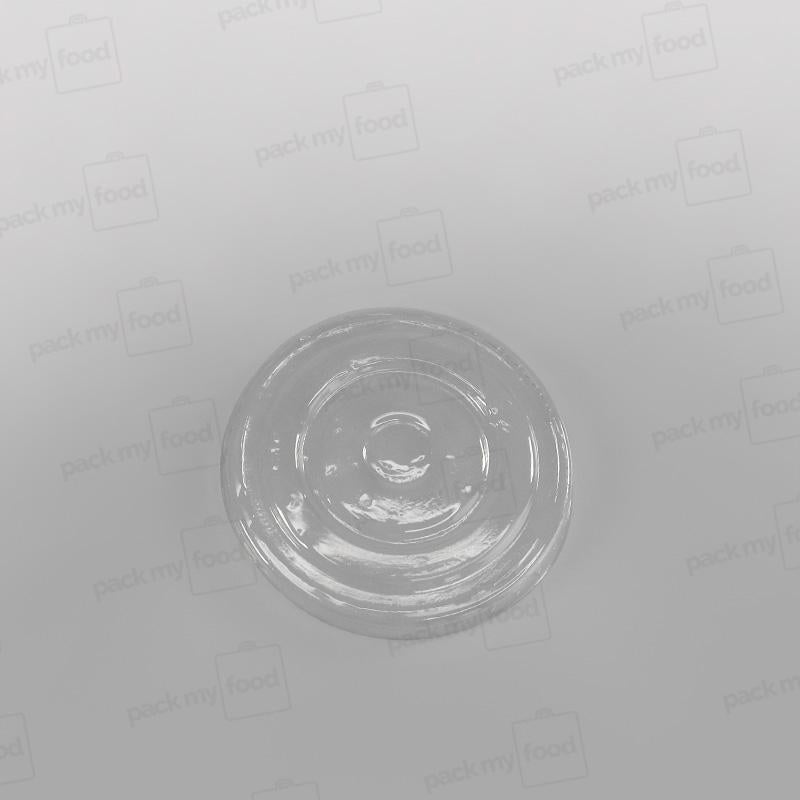 Clear Flat Lid To Fit Ice Cream Cups - White & Green Designs