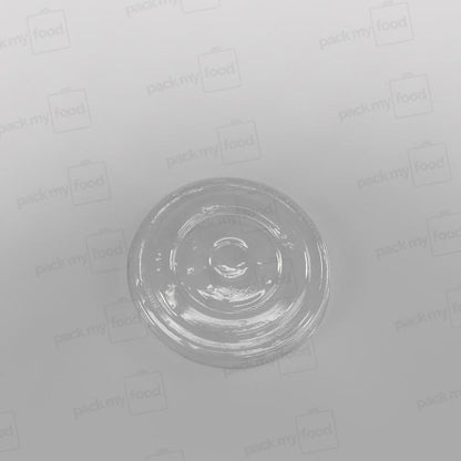 Clear Flat Lid To Fit Ice Cream Cups - White & Green Designs