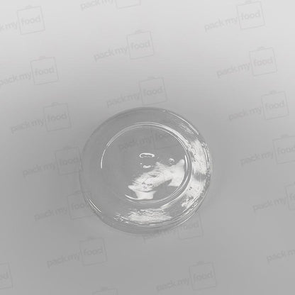 Clear Flat Lid To Fit Ice Cream Cups - White & Green Designs