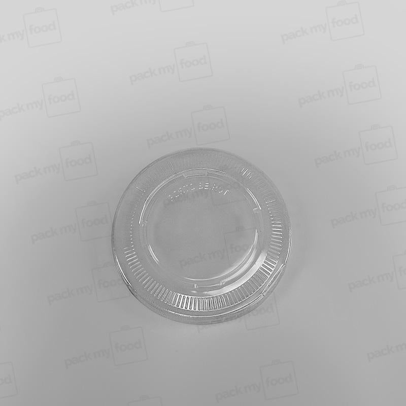 Clear Flat Lid To Fit Ice Cream Cups - White & Green Designs