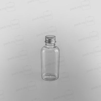 Oval Clear Juice Bottle & Cap [50ml]