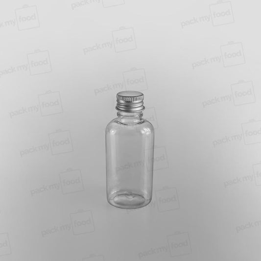 Oval Clear Juice Bottle & Cap [50ml]