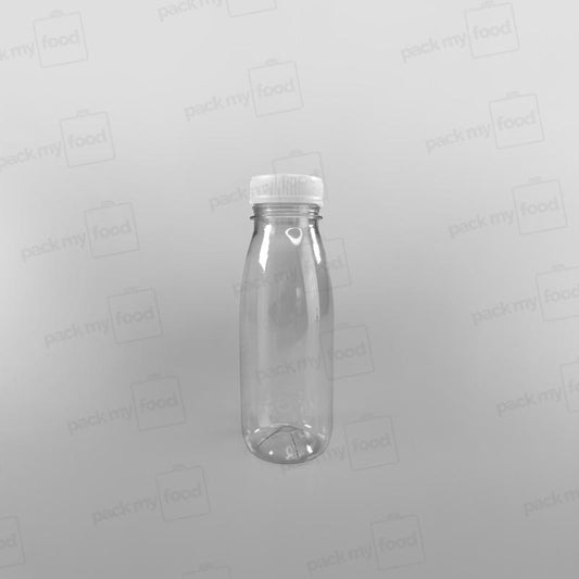 Clear Round Juice Bottles With Caps