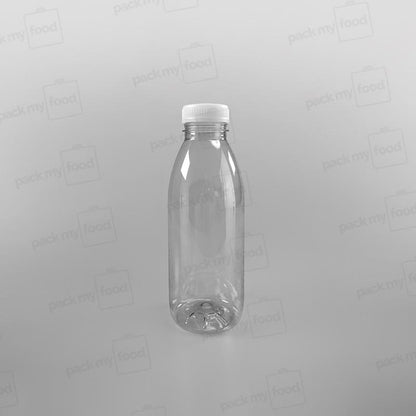 Clear Round Juice Bottles (Caps Sold Separately)