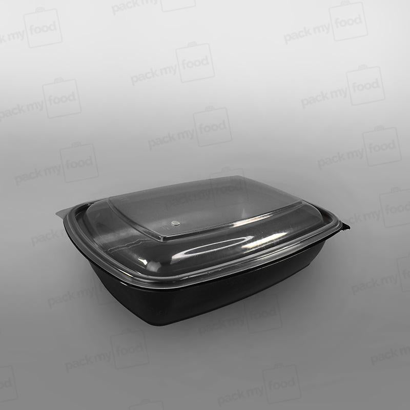 Somoplast Premium Black Rectangular Microwavable Container