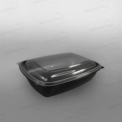 Somoplast Premium Black Rectangular Microwavable Container