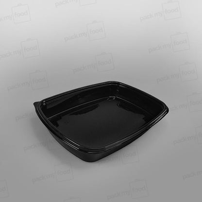 Somoplast Premium Black Rectangular Microwavable Container