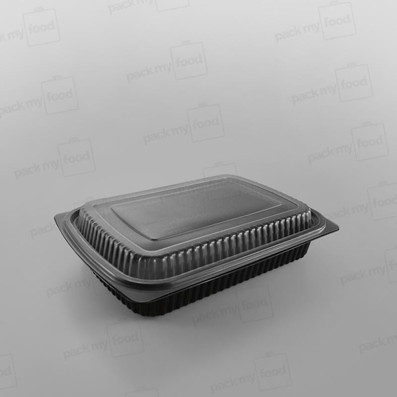 Somoplast Black Microwavable Container