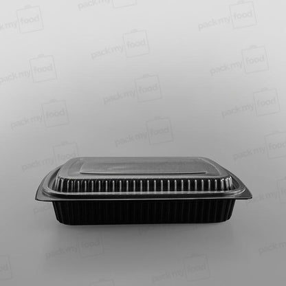 Somoplast Black Microwavable Container