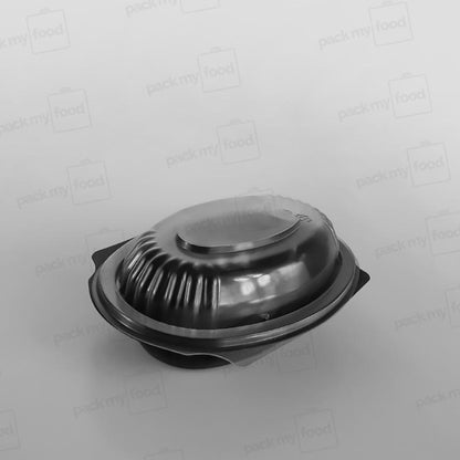 Somoplast Oval Black Microwavable Container
