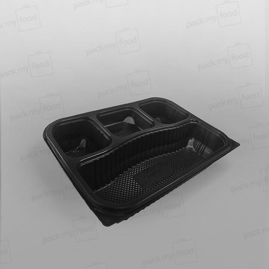 Black 4comp Microwavable Container