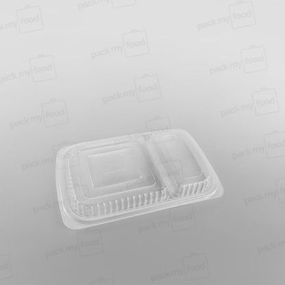 Somoplast 2 Compartment Clear Microwavable Lid To Fit MC41/ 827 Container