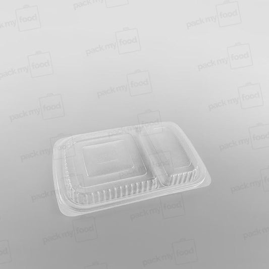 Somoplast 2 Compartment Clear Microwavable Lid To Fit MC41/ 827 Container