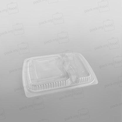 Somoplast 2 Compartment Clear Microwavable Lid To Fit MC49/ 819 Container