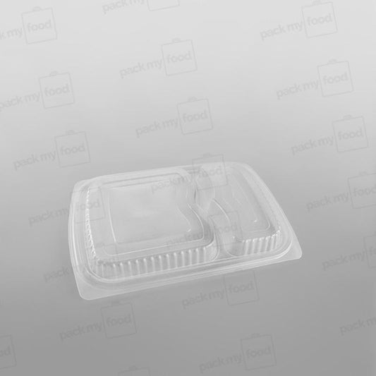 Somoplast 2 Compartment Clear Microwavable Lid To Fit MC49/ 819 Container