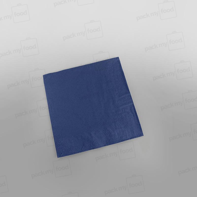 Poppies Napkin Navy Blue 2 Ply